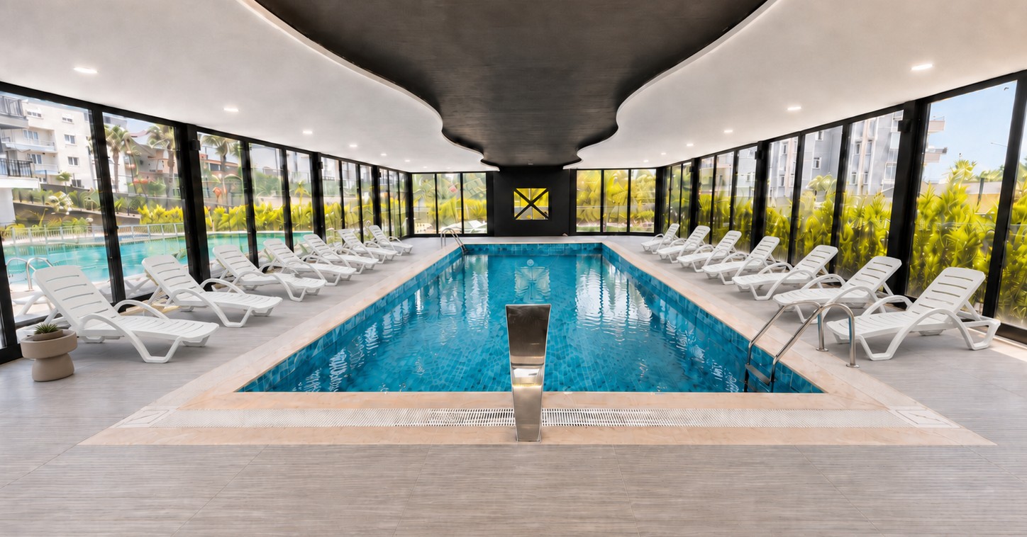 Okurcalar apart otel kapalı havuz